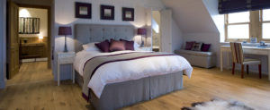 Master bedroom suite, An Cos, luxury holiday home, Shieldaig, Scotland