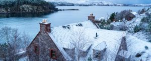 Winter luxury holiday home, Shieldaig, Scotland