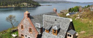 Torridon stone luxury holiday home Shieldaig Scotland